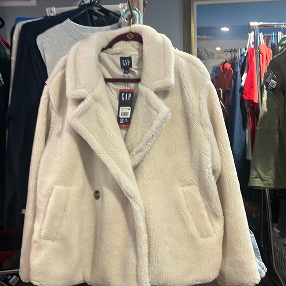 Gap women’s jacket size small cream color new - Picture 10 of 11